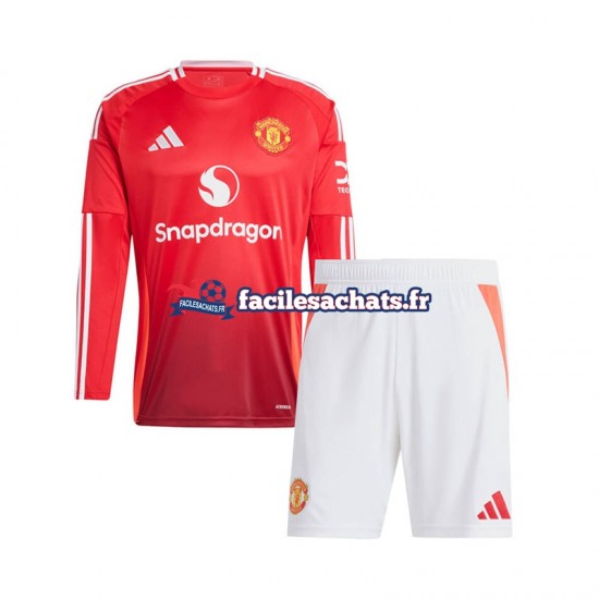 Maillot Manchester United 2024-2025 Domicile Enfant ML