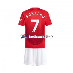 Maillot Manchester United Cristiano Ronaldo 7 2024-2025 Domicile Enfant MC
