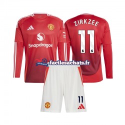 Maillot Manchester United Joshua Zirkzee 11 2024-2025 Domicile Enfant ML