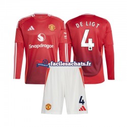 Maillot Manchester United Matthijs de Ligt 4 2024-2025 Domicile Enfant ML