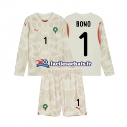 Maillot Maroc Yassine Bounou 1 2024 Gardien Extérieur Enfant ML