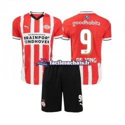 Maillot PSV Eindhoven DE JONG 9 2024-2025 Domicile Enfant MC