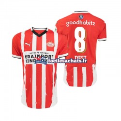 Maillot PSV Eindhoven Sergino Dest 8 2024-2025 Domicile Homme MC