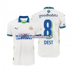 Maillot PSV Eindhoven Sergino Dest 8 2024-2025 3ème Homme MC