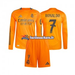 Maillot Real Madrid Cristiano Ronaldo 7 2024-2025 Extérieur Enfant ML