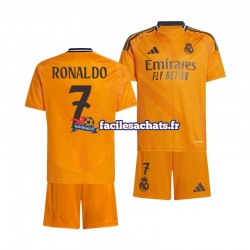 Maillot Real Madrid Cristiano Ronaldo 7 2024-2025 Extérieur Enfant MC