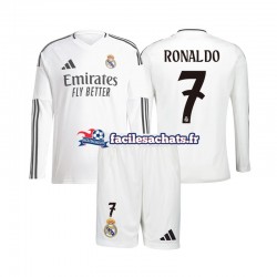Maillot Real Madrid Cristiano Ronaldo 7 2024-2025 Domicile Enfant ML