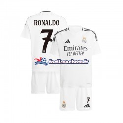 Maillot Real Madrid Cristiano Ronaldo 7 2024-2025 Domicile Enfant MC