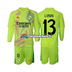 Maillot Real Madrid Lunin 13 2024-2025 Gardien 4ème Enfant ML