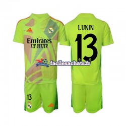 Maillot Real Madrid Lunin 13 2024-2025 Gardien 4ème Enfant MC