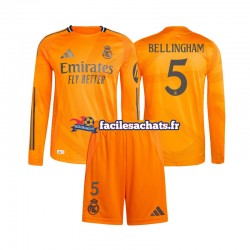 Maillot Real Madrid Jude Bellingham 5 2024-2025 Extérieur Enfant ML