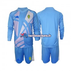 Maillot Suède 2024 Gardien Bleu Extérieur Enfant ML