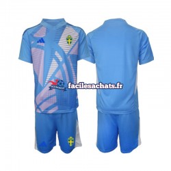 Maillot Suède 2024 Gardien Bleu Extérieur Enfant MC